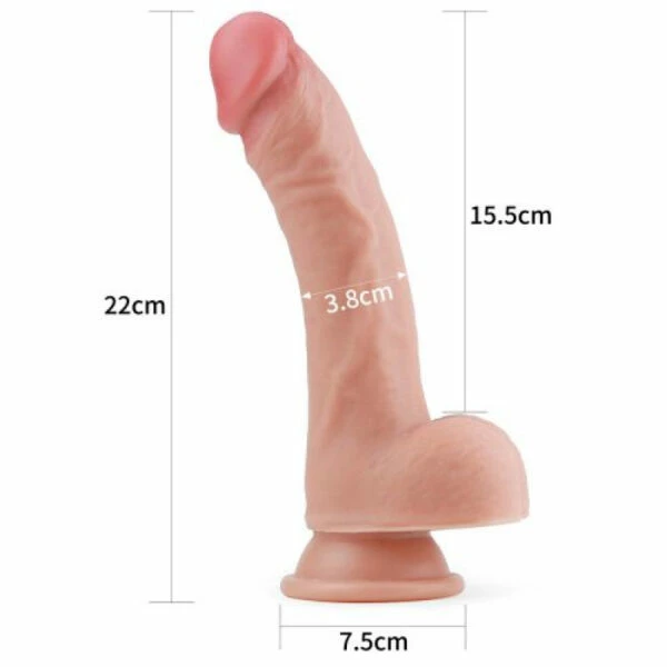 Hot Sale 💯 Lovetoy – 8 Inch Dual Layered Veiny Silicone Dildo 🌟 6 Hot Sale 💯 Lovetoy – 8 Inch Dual Layered Veiny Silicone Dildo 🌟 - Image 4