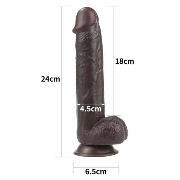 Brand new ❤️ LoveToy Sliding Skin Dual Layer 9.5 Inch Black Dildo 🔥 4 Brand new ❤️ LoveToy Sliding Skin Dual Layer 9.5 Inch Black Dildo 🔥 - Image 2