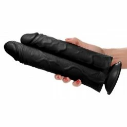 Promo 🥰 Master Cock – Double Stuffer 9.8 Inch Double Dildo – Black 🎁 -Suction Cup Dildo Shop unnamed file 1372