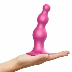 New 👏 Anal Play Strap-On-Me – Beaded Dildo Plug Raspberry Pink Small 🔔