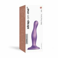 Buy 🥰 Prostate Massagers Strap-On-Me – Curvy Dildo Plug Metallic Purple Medium 🤩 -Suction Cup Dildo Shop unnamed file 1653