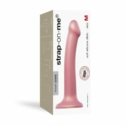 Best Pirce 😍 Strap-On-Me – Mono Density Dildo Metallic Shine Old Rose – Medium ✔️ -Suction Cup Dildo Shop unnamed file 1680