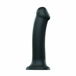 Cheap 🛒 Strap-On-Me – Semi Realistic Dual Density Bendable Dildo Black Medium 🎉