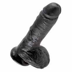 Wholesale 😉 King Cock – 8 Inch Realistic Black Dildo With Balls 👏