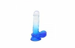 Wholesale ๐ Kiotos โ Crystal Jelly Blue Suction Cup Ballsy 7 Inch Dildo ๐งจ