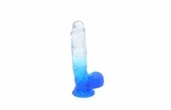 Best deal ⭐ Kiotos – Crystal Jelly Blue Suction Cup Ballsy 7.2 Inch Dildo 🌟