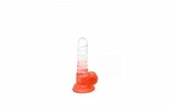 Discount 😍 Kiotos – Crystal Jelly Red Suction Cup Ballsy 6.1 Inch Dildo 😉
